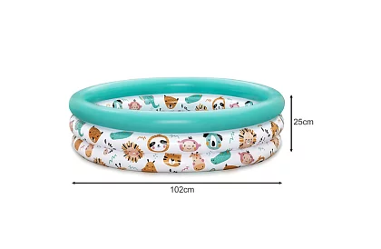 Színes felfújható gyerekmedence 102×25 cm – Bestway 51008