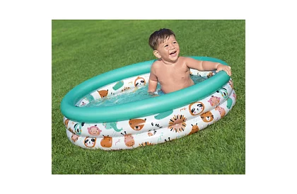 Színes felfújható gyerekmedence 102×25 cm – Bestway 51008