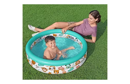 Színes felfújható gyerekmedence 102×25 cm – Bestway 51008