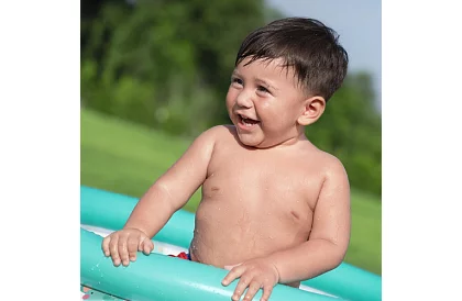 Színes felfújható gyerekmedence 102×25 cm – Bestway 51008