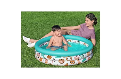 Színes felfújható gyerekmedence 102×25 cm – Bestway 51008