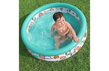 Színes felfújható gyerekmedence 102×25 cm – Bestway 51008