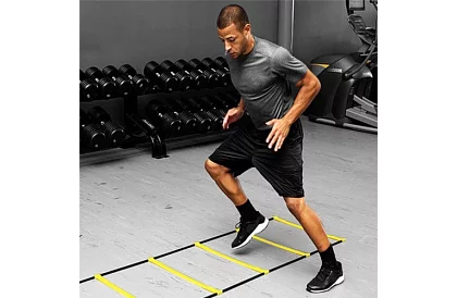 Gyakorló koordinációs létra – állítható, 12 fokkal, táskával