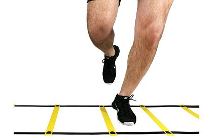 Gyakorló koordinációs létra – állítható, 12 fokkal, táskával