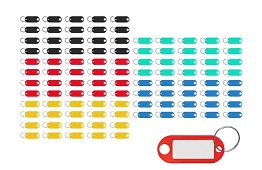 Kulcstartók az egyszerű azonosításhoz – 100 db, színes