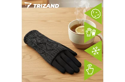 Érintőkesztyű - fekete