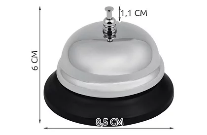 Recepciós csengő – ezüst