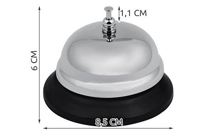 Recepciós csengő – ezüst