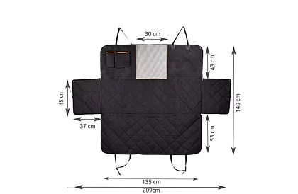 Védőháló az autó hátsó üléseire