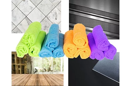 Mikroszálas törlők - 12 darabos készlet.