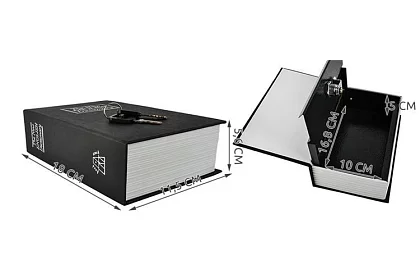 Trezor – doboz, amely egy könyvben rejtőzik 18 × 11,5 cm