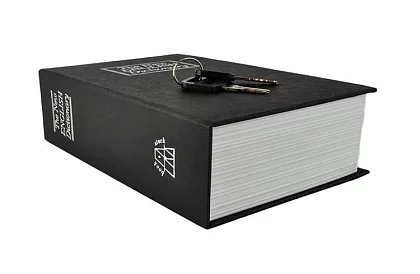 Trezor – doboz, amely egy könyvben rejtőzik 18 × 11,5 cm