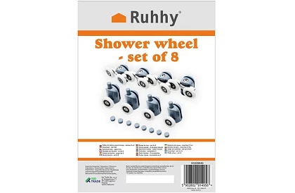 Zuhanykabinák tolóajtók kerekek – 8 db. KK9646