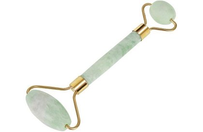 Jade masszázshenger arcra + gua sha lemez