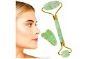 Jade masszázshenger arcra + gua sha lemez
