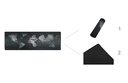 XXL egér- és billentyűzetpad - Szürke