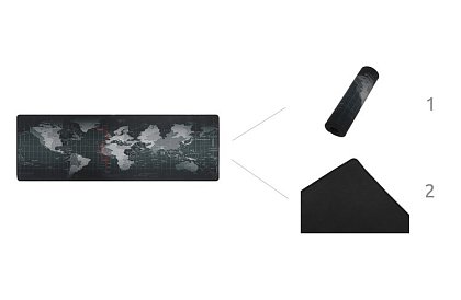 XXL egér- és billentyűzetpad - Szürke