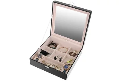 Ékszerdoboz kulccsal BEAUTYLUSHH – Fekete