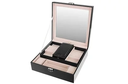 Ékszerdoboz kulccsal BEAUTYLUSHH – Fekete