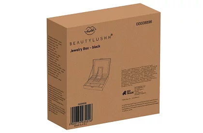 Ékszerdoboz kulccsal BEAUTYLUSHH – Fekete