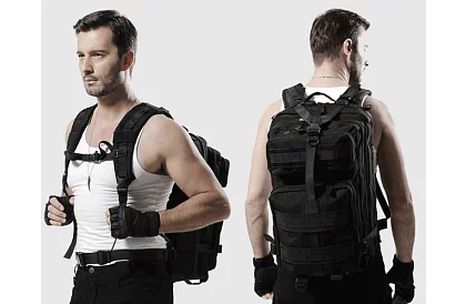 Taktikai katonai hátizsák XL TRIZAND fekete – 35 l