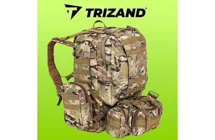 Nagy CAMO katonai hátizsák TRIZAND – 45 l