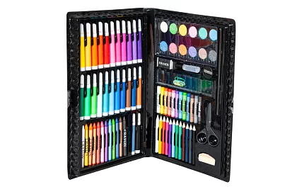 Művészeti festőkészlet bőröndben – 86 db