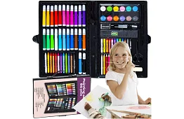 Művészeti festőkészlet bőröndben – 86 db