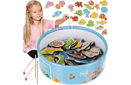 Horgászjáték – mágneses halászat - 25 darab