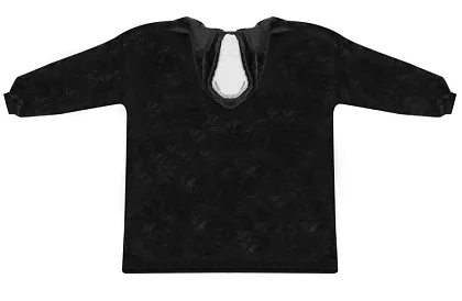 Oversize meleg pulóver – fekete