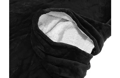 Oversize meleg pulóver – fekete