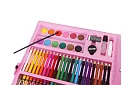 Művészeti festőkészlet bőröndben – 168 darab, rózsaszín