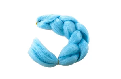 Szinétikus ombre fonatok a hajra - kék