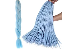 Szinétikus ombre fonatok a hajra - kék