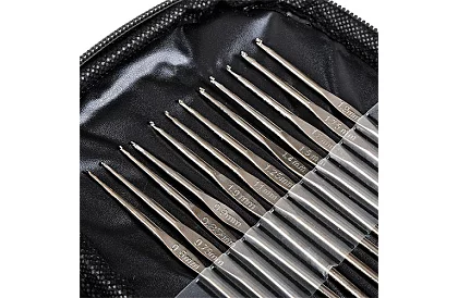 Horgoló készlet – 50 darabos kreatív készlet tokban