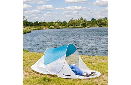 Strand sátor 220x120x90 cm – kékesszürke