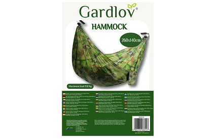 Turista függőágy Santiago Army 260x140 cm szúnyoghálóval