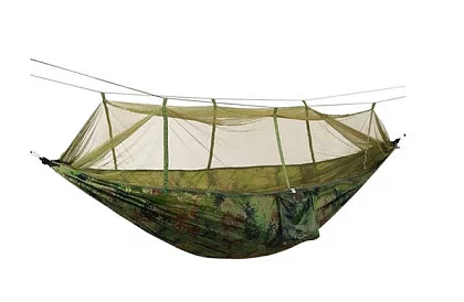 Turista függőágy Santiago Army 260x140 cm szúnyoghálóval