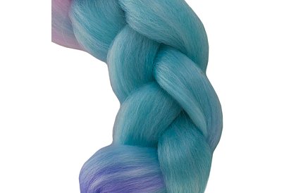 Szinétikus ombré fonatok rózsaszín-kék-lila