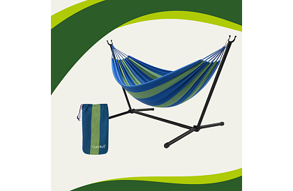 Kerti függőágy 200 × 150 cm kerettel