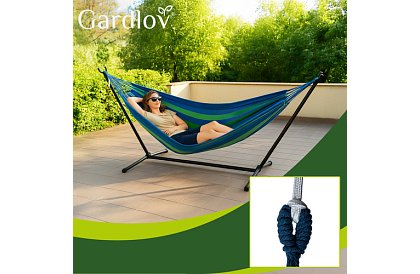 Kerti függőágy 200 × 150 cm kerettel