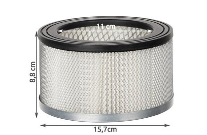 Tűzálló HEPA szűrő a hamu porszívóhoz