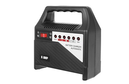 Akkumulátor töltő 6-12V / 6A – autóakkumulátor töltő