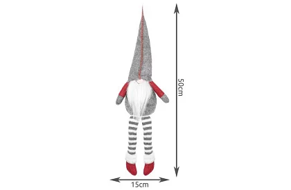 Ülő manó – szürke elf 50 cm