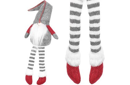 Ülő manó – szürke elf 50 cm