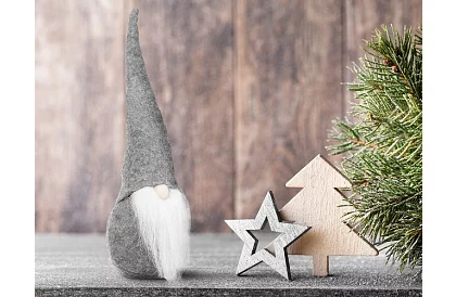 Álló manó – szürke elf 30 cm