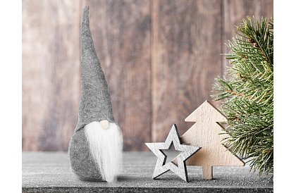 Álló manó – szürke elf 30 cm