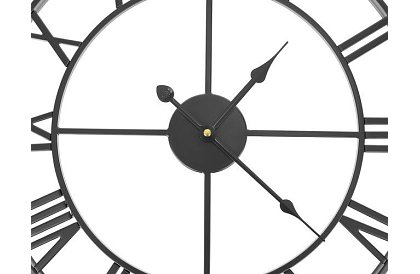 Retro falióra óra - fekete