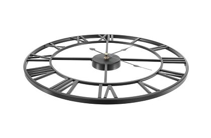 Retro falióra óra - fekete