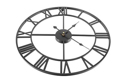 Retro falióra óra - fekete